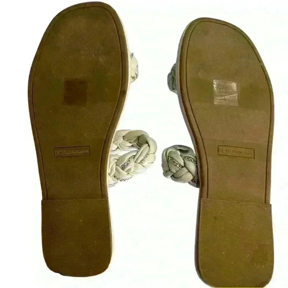 BCBGeneration Tanya Criss Cross Double Band Slide Sandal Size 8​ - Picture 6 of 6